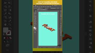 Float Text Mesh Tool in Adobe Illustrator CC 2024 #shorts #illustratortips #adobeillustratorcc