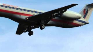 Plane Spotting Episode 5-American Eagle ERJ-135 Landing at ORD