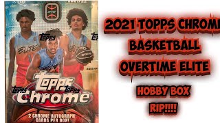 2021 TOPPS CHROME BASKETBALL OTE HOBBY BOX RIP!!! ALL ROOKIE CARDS