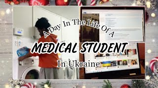 LIFE IN UKRAINE AS A MEDICAL STUDENT 👩🏾‍⚕️🇺🇦| Quarantine Edition| 12 DAYS OF VLOGMAS| DAY 2 🌲🥳