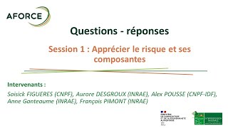 Questions - réponses  Session 1