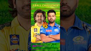 Ms Dhoni vs Rohit Sharma 3 Ball Challenge in RC 24 #shorts #youtube