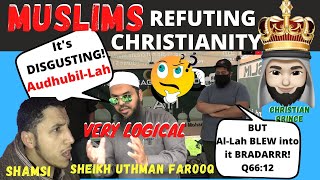 MUSLIMS DESTROY THE QURAN IN TRYING TO REFUTE THE INCARNATION OF ALMIGHTY GOD @ChristianPrince1 😅🤣