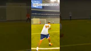 Hacker Free-kick vs penalty 🤯💥#shorts #trending #football #viralvideo #foryou #sourin3