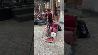 Street music by Puppet #streetmusic #music #puppet #shorts #short #shortsfeed #puppetshow