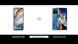 A Detailed Comparison of MOTOROLA G60 VS POCO X4 Pro 5G | My Smart Choice