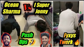 Ocean sharma push-up on 400k Subscribers | FYXYS twerk | ocean sharma vs I battle pushup competition