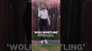 Wolf Whistling Expectation Vs Reality.. #wolf #whistle #cat #calling #funnyshorts #weirdguy #comedy