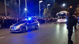 Arrival of Real Madrid team to Warsaw Legia Stadium. Dojazd Realu Madryt do Stadionu Legii.