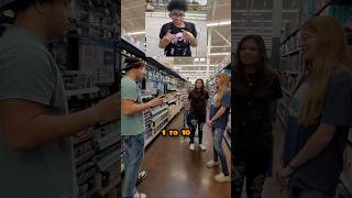 Rating bros Rizz at Walmart!! #rizz #walmartprank #funny #hilarious #challenge #cringe very cringe