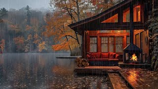 Lakeside House with Autumn Rainy Day Will Make You Feel Calm and Sall Asleep Soundly