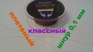 Плетеный шнур Kastking Fortis 0,1 мм/ тест