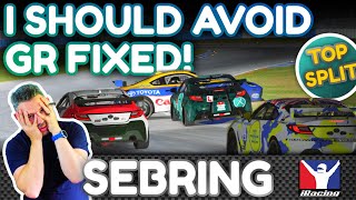 Top Split GR Cup on iRacing - and it went wrong (again)! Sebring in a Toyota!