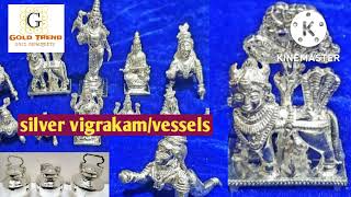 silver idols for pooja 5 g to 35 g/silver vessels models.velli vikragam design @goldtrend7152