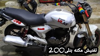 تفنيش موتوسيكل بنلى200Benelli motorcycle sticker