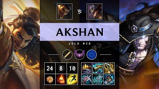 Akshan Mid vs Twisted Fate: Quadra Kill, Legendary - EUW Master Patch 14.20