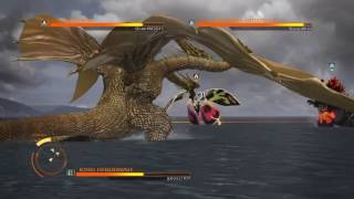 GODZILLA Ps4 Online Battle King Ghidorah vs Burning Godzilla vs Mothra