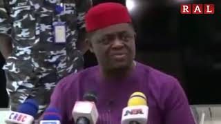 See How Fani Kayode’s Lambasted Daily Trust Journalist During A Press Conference