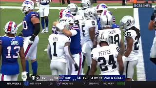 Josh Allen 2023 NFL Game Highlights vs Raiders | THH