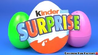 Kinder Surprise Learn Colors Kinder Toys for Kids Surprise Eggs Baby Songs