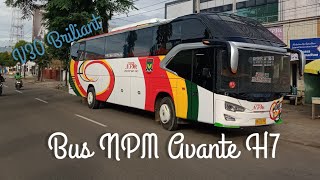 BUS NPM V30 AVANTE H7 TUJUAN JAKARTA