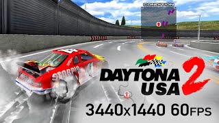 Modern Sega Model 3 Emulation - Daytona USA 2 (Virtua City) - ULTRAWIDE 60FPS 3440x1440