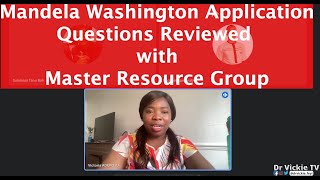 Review of Mandela Washington Fellowship Application Questions