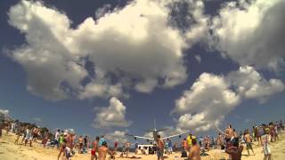 St. Maarten Moho Beach / Airport Beach Big Plane Landing GoPro