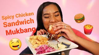 VEGETARIAN SPICY CHICKEN SANDWICH I MUKBANG I Elite The Phoenix