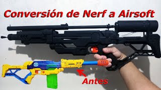 Conversión de un rifle de juguete a un potente rifle de Airsoft