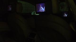 Audi A7 Alpine Headrest monitors TME-780 TME-780EM installed