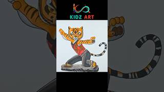 Drawing Tigress | Kung Fu Panda 4 #shorts #drawing #howtodraw