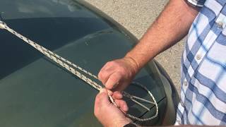 How to tie a canoe onto your car: Trucker's Hitch