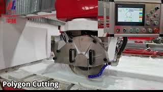 Hualong machinery  4 Axis Bridge saw salb Cutting Machine For Granite Marble Quartz