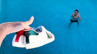 SCARPE GUCCI in PISCINA PRANK a SESPO!!! *rovinate*