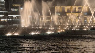 The Dubai Fountain Nozzles Closeup (Ya Ana Ya La)