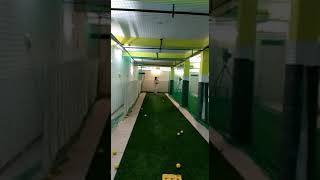 Practice at Delhi Indoor cricket nets