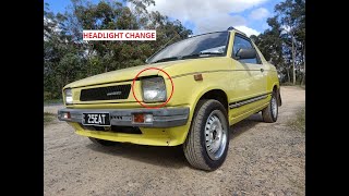 Changing the headlight in my '85 #Suzuki #MightyBoy - sealed beam success #80s #RAD #retro #cars