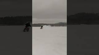 Electric dirtbike on ice #shorts #dirtbike #electricdirtbike #qs138