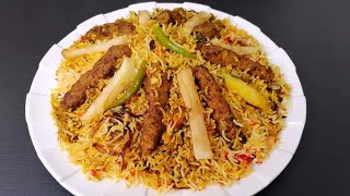 SEEKH KEBAB BIRYANI❗ چکن سیخ کباب بریانی ❗DAWATON WALI DELICIOUS BIRYANI RECIPE BY RUSTIC FLAVOURS😍