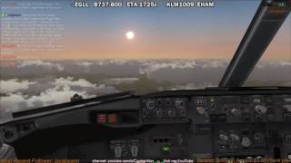 [FSX] PMDG 737 NGX | Amsterdam (EHAM) to London Heathrow (EGLL) Part 2