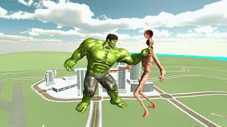 Hulk vs. Siren Head -  Epic Super Hero Battle - INDIAN BIKE DRIVING 3D