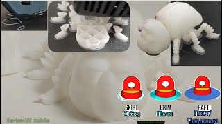 Creality Ender 3 V3 SE – моя вторая печать. FLEXI BEETLE. Теория про вспомогательные слои в печати.