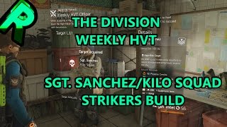 The Division Weekly HVT/HRT Sgt. Sanchez/Kilo Squad April 7th 2017 (Strikers Build)