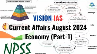 August 2024 | Vision IAS Current Affairs | Economy | Part-1