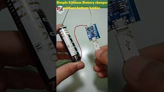 Amazing 18650 Battery holder Hack Simple 18650 battery holder at home #shorts #viral drtv