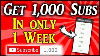 How to get 1000 subscribers in 2023 | get 1000 Subscribers fast | youtube subscribers