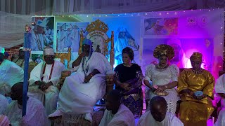 OONI AND HIS QUEENS SITTING PRETTY AT OLOJO GRAND PARTY