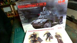 ICM Models 1/35 Scale Panzesspahwagen P204 (f) Un-Boxing