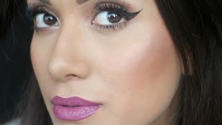 My Everyday Makeup Look | Winged liner and Bold lips Tutorial | Olivia Elise